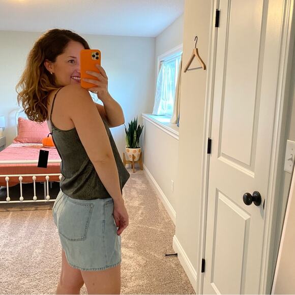 NWT ATM Green Silk Snake Animal Print Cami Top Small - Picture 2 of 12